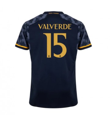 Real Madrid Federico Valverde #15 Replica Away Stadium Shirt 2023-24 Short Sleeve